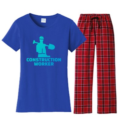 Construction Worker Meaningful Gift Women's Flannel Pajama Set