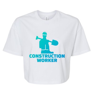 Construction Worker Meaningful Gift Bella+Canvas Jersey Crop Tee