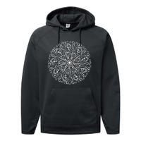 Curse Word Mandala Graphic Tees Performance Fleece Hoodie