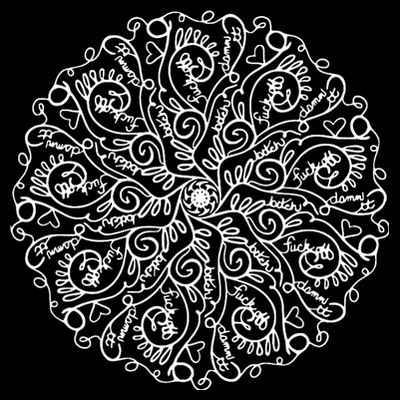 Curse Word Mandala Graphic Tees T-Shirt