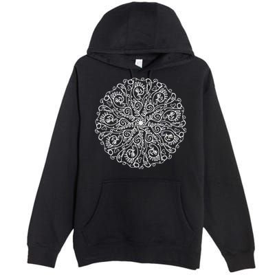 Curse Word Mandala Graphic Tees Premium Pullover Hoodie
