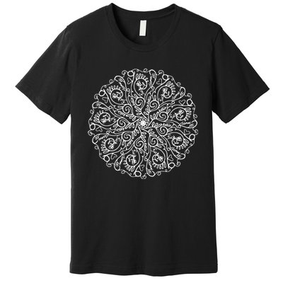 Curse Word Mandala Graphic Tees Premium T-Shirt