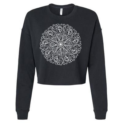 Curse Word Mandala Graphic Tees Cropped Pullover Crew