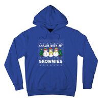 Chillin With My Snowmies Ugly Christmas Sweater Snow Cute Gift Hoodie