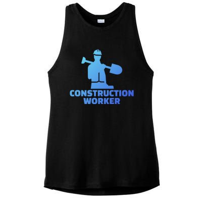 Construction Worker Meaningful Gift Ladies PosiCharge Tri-Blend Wicking Tank