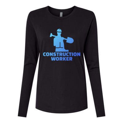 Construction Worker Meaningful Gift Womens Cotton Relaxed Long Sleeve T-Shirt