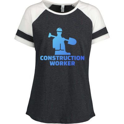 Construction Worker Meaningful Gift Enza Ladies Jersey Colorblock Tee