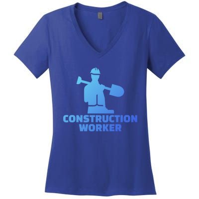 Construction Worker Meaningful Gift Women's V-Neck T-Shirt