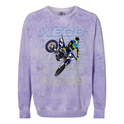 Cw2 Webb Motocross Cooper Supercross Colorblast Crewneck Sweatshirt