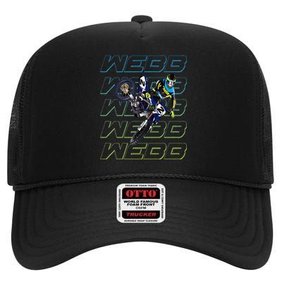 Cw2 Webb Motocross Cooper Supercross High Crown Mesh Back Trucker Hat