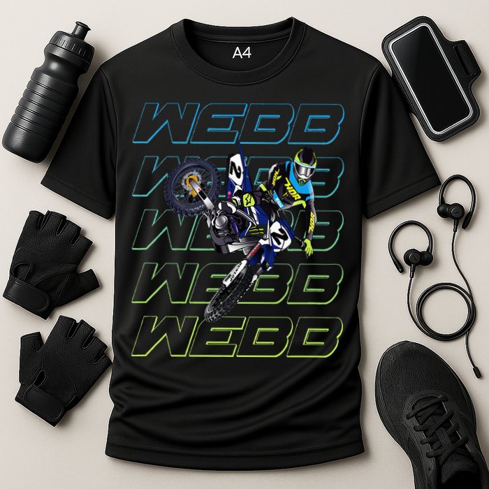Cw2 Webb Motocross Cooper Supercross Cooling Performance Crew T-Shirt