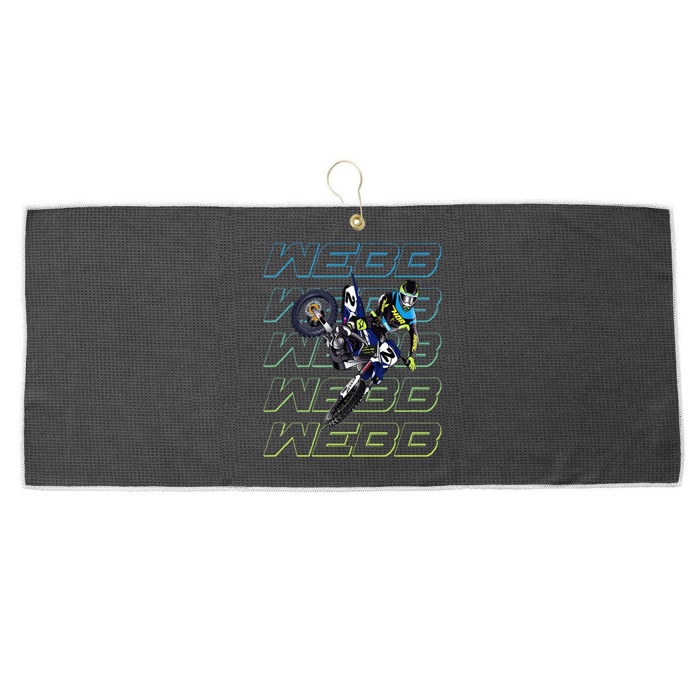 Cw2 Webb Motocross Cooper Supercross Large Microfiber Waffle Golf Towel