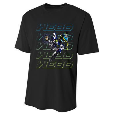 Cw2 Webb Motocross Cooper Supercross Performance Sprint T-Shirt