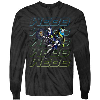 Cw2 Webb Motocross Cooper Supercross Tie-Dye Long Sleeve Shirt