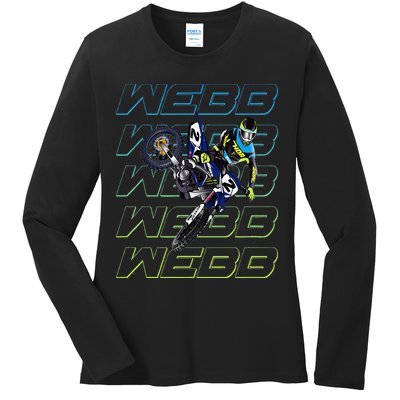 Cw2 Webb Motocross Cooper Supercross Ladies Long Sleeve Shirt