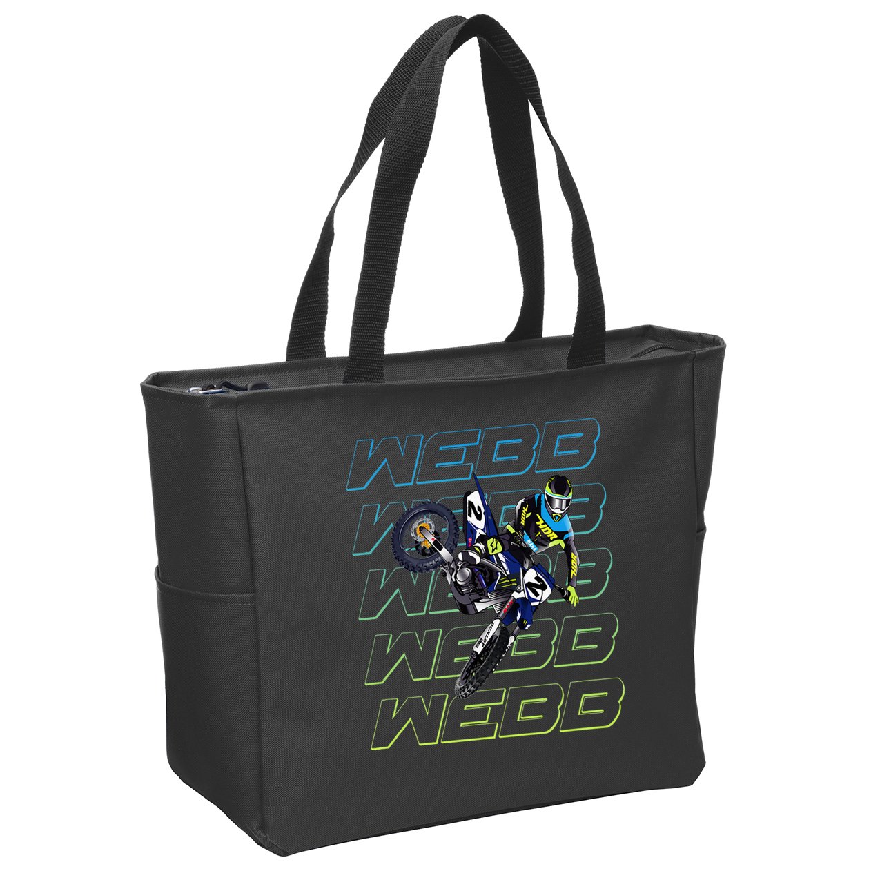 Cw2 Webb Motocross Cooper Supercross Zip Tote Bag