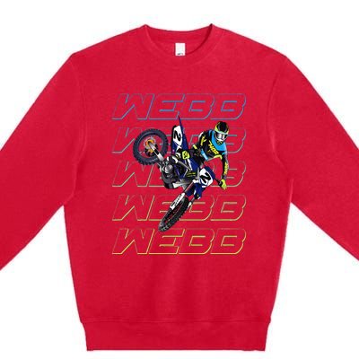 Cw2 Webb Motocross Cooper Supercross Premium Crewneck Sweatshirt