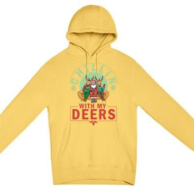 Chilling With My Dears Meaningful Gift Xmas Holidays Christmas Gift Premium Pullover Hoodie