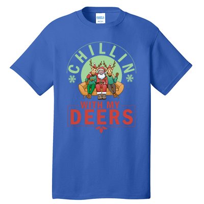 Chilling With My Dears Meaningful Gift Xmas Holidays Christmas Gift Tall T-Shirt