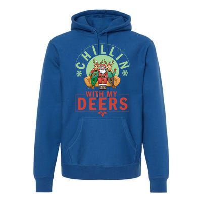 Chilling With My Dears Meaningful Gift Xmas Holidays Christmas Gift Premium Hoodie