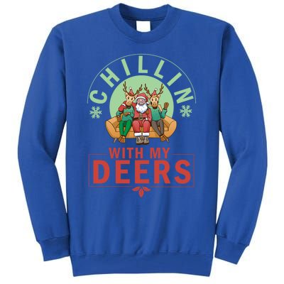 Chilling With My Dears Meaningful Gift Xmas Holidays Christmas Gift Tall Sweatshirt