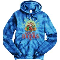 Chilling With My Dears Meaningful Gift Xmas Holidays Christmas Gift Tie Dye Hoodie