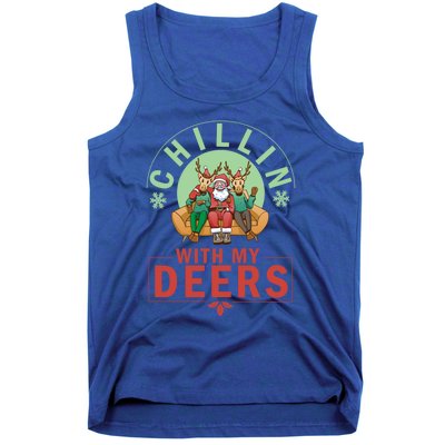 Chilling With My Dears Meaningful Gift Xmas Holidays Christmas Gift Tank Top