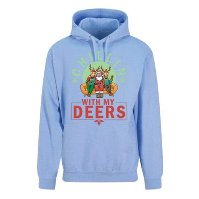 Chilling With My Dears Meaningful Gift Xmas Holidays Christmas Gift Unisex Surf Hoodie