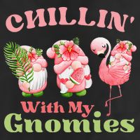 Chillin with my gnomies Tropical gnomes with a flamingo Cool Comfort Performance Bucket Hat