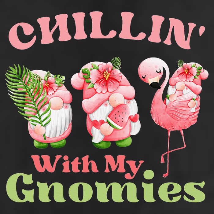 Chillin with my gnomies Tropical gnomes with a flamingo Cool Comfort Performance Bucket Hat