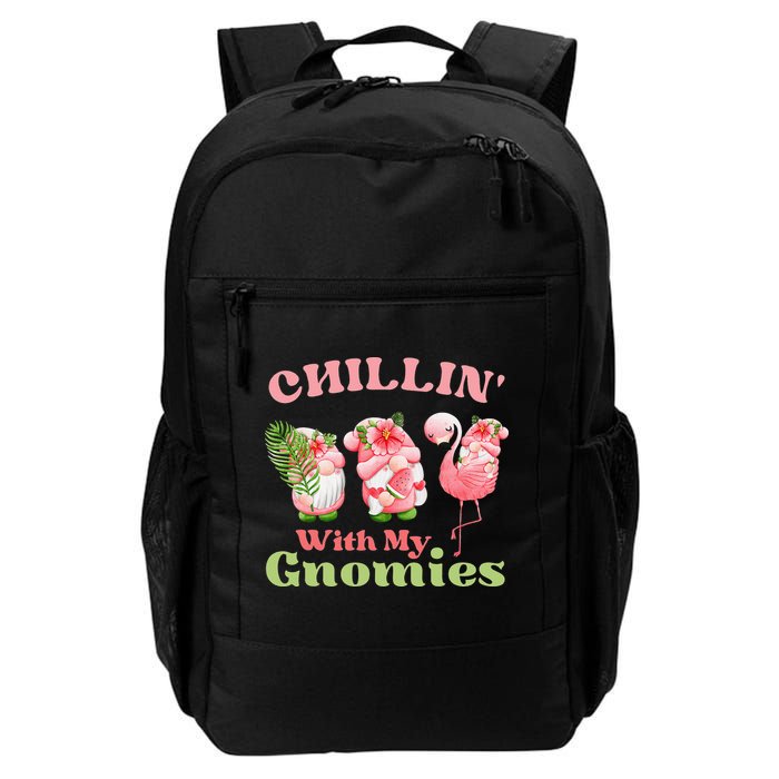 Chillin with my gnomies Tropical gnomes with a flamingo Backpack