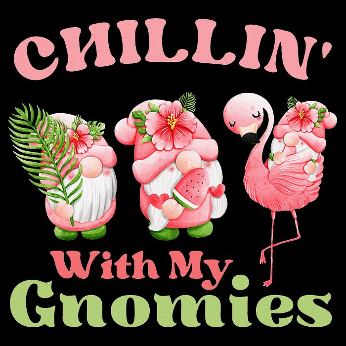 Chillin with my gnomies Tropical gnomes with a flamingo Bucket Hat