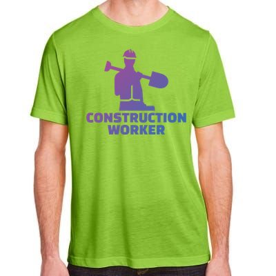 Construction Worker Meaningful Gift Adult ChromaSoft Performance T-Shirt