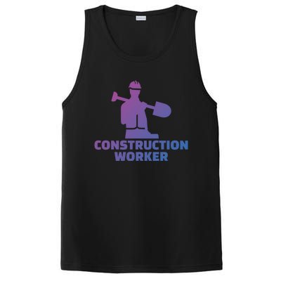 Construction Worker Meaningful Gift PosiCharge Competitor Tank