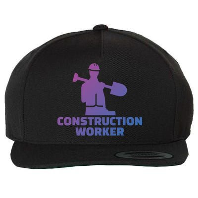 Construction Worker Meaningful Gift Wool Snapback Cap