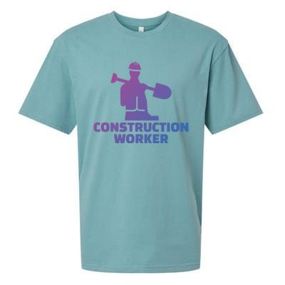 Construction Worker Meaningful Gift Sueded Cloud Jersey T-Shirt