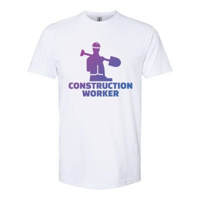 Construction Worker Meaningful Gift Softstyle CVC T-Shirt