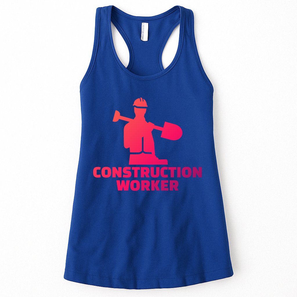 Construction Worker Meaningful Gift Womens Tank Top