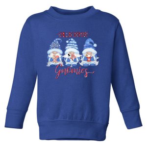 Chillin With My Gnomies Funny Gnome Christmas Cool Gift Toddler Sweatshirt