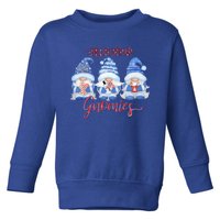 Chillin With My Gnomies Funny Gnome Christmas Cool Gift Toddler Sweatshirt