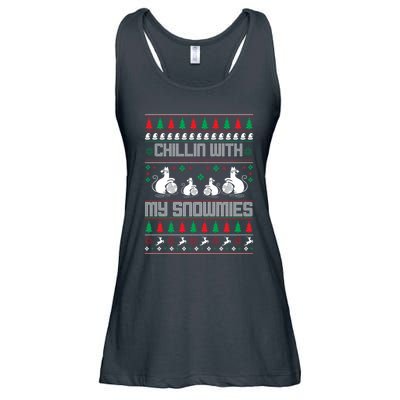 Chillin With My Snowmies Ladies Essential Flowy Tank