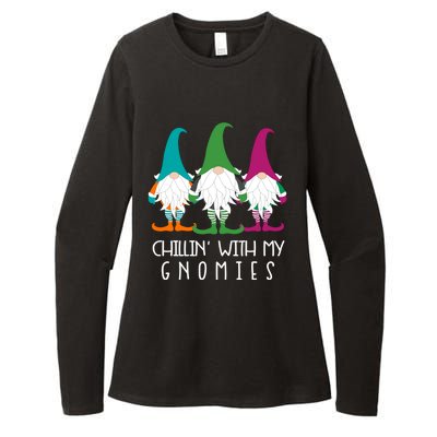 Chillin With My Gnomies Garden Gnome Lawn Care Christmas Gift Womens CVC Long Sleeve Shirt