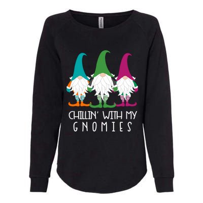 Chillin With My Gnomies Garden Gnome Lawn Care Christmas Gift Womens California Wash Sweatshirt