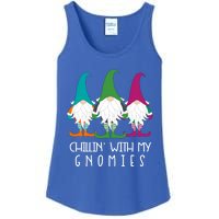 Chillin With My Gnomies Garden Gnome Lawn Care Christmas Gift Ladies Essential Tank