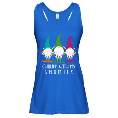 Chillin With My Gnomies Garden Gnome Lawn Care Christmas Gift Ladies Essential Flowy Tank