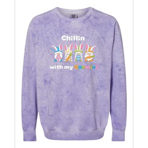 Chillin With My Gnomies Easter Day Colorblast Crewneck Sweatshirt