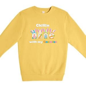 Chillin With My Gnomies Easter Day Premium Crewneck Sweatshirt