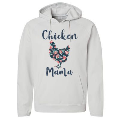 Chickenmom Women Mama Hen Best Mother Day Performance Fleece Hoodie