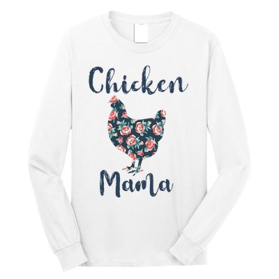 Chickenmom Women Mama Hen Best Mother Day Long Sleeve Shirt