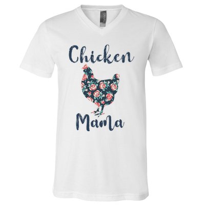 Chickenmom Women Mama Hen Best Mother Day V-Neck T-Shirt